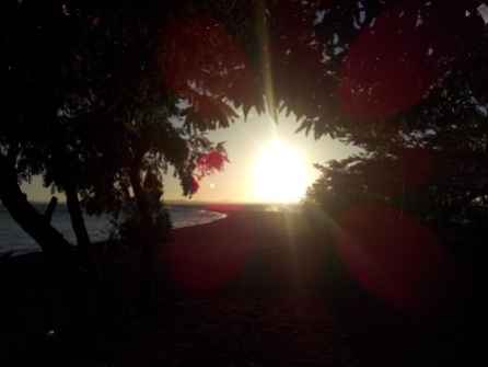 Solnedgang på Punta Jesús Maria