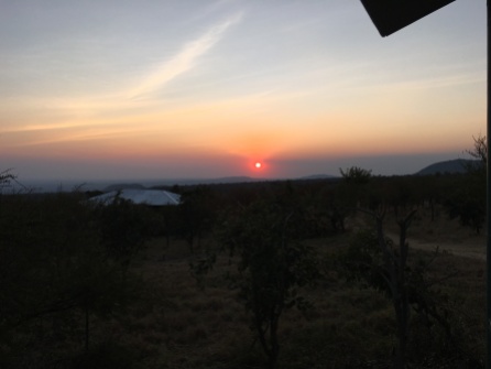 Solnedgang i Ngorongoro
