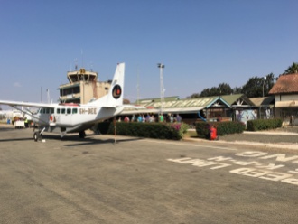 Terminalen og tårnet i Arusha